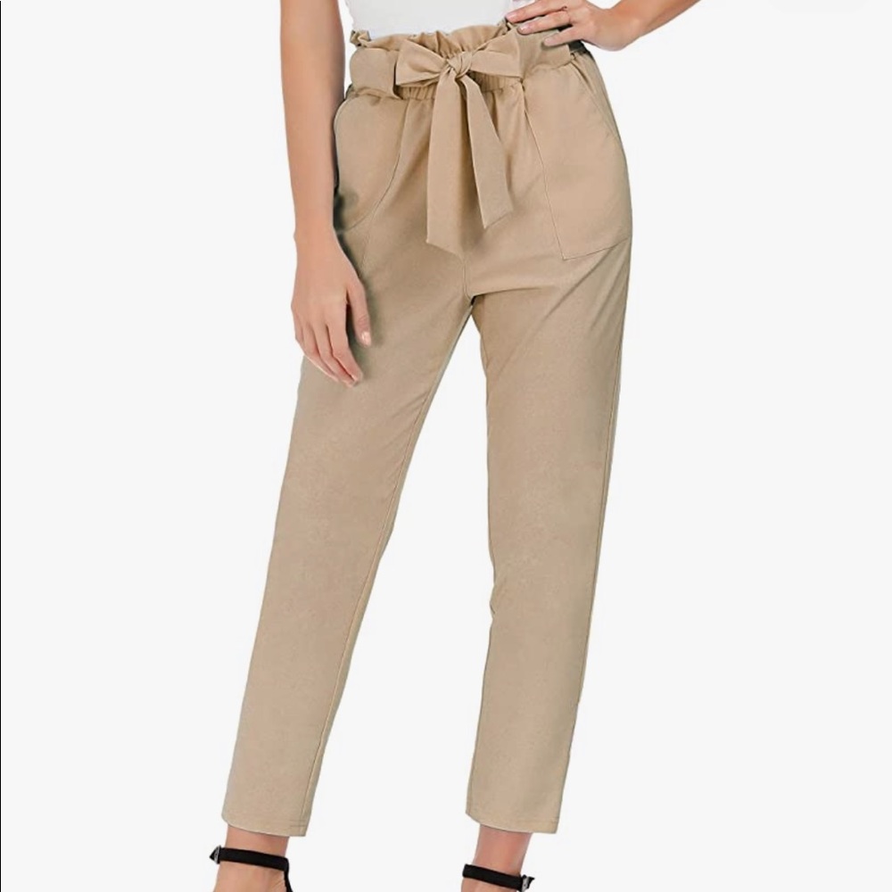 NWT Women’s paper bag tie waist pants
